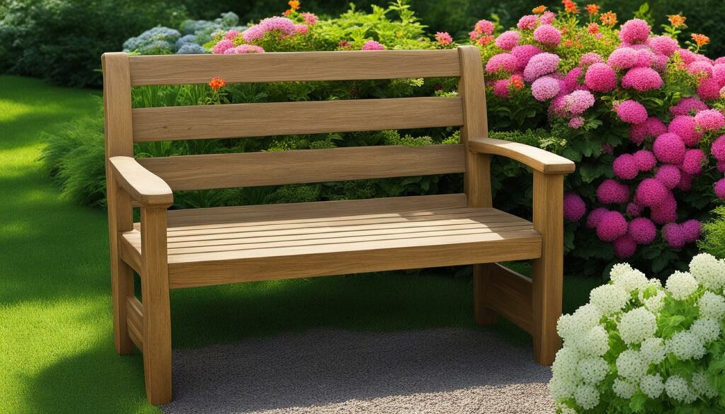 DIY garden bench