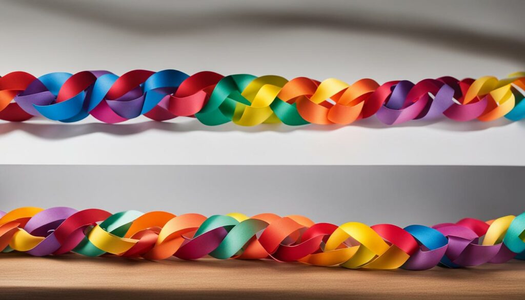 Paper Chain Rainbow