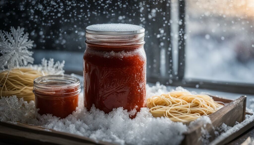 storing spaghetti sauce